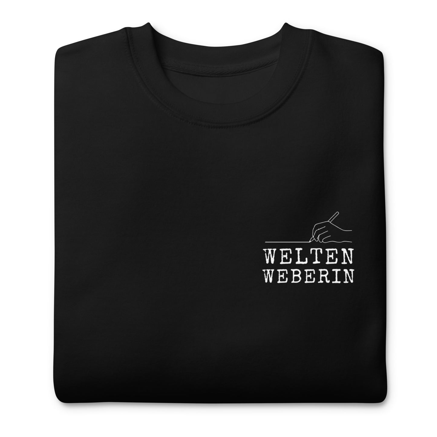 Weltenweberin Premium-Pullover für Autorinnen und Schriftstellerinnen