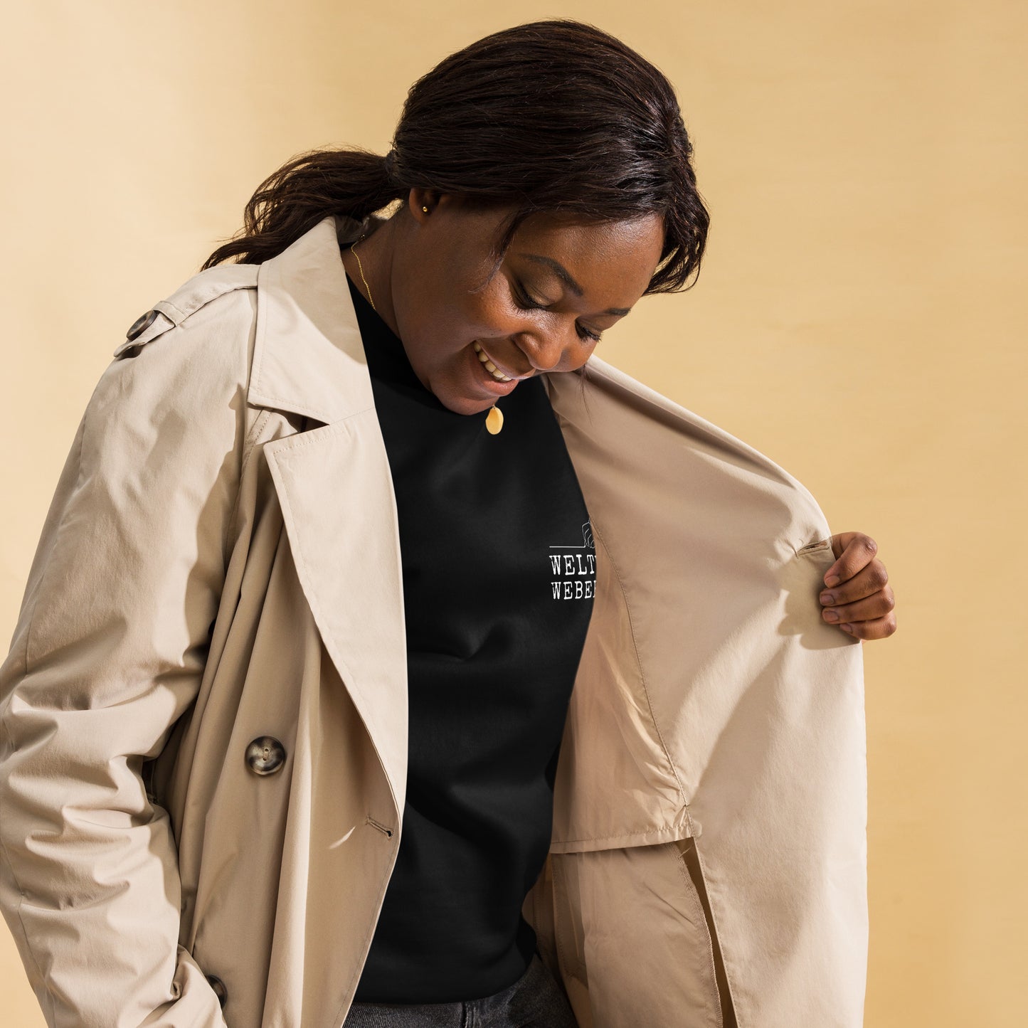 Weltenweberin Premium-Pullover für Autorinnen und Schriftstellerinnen