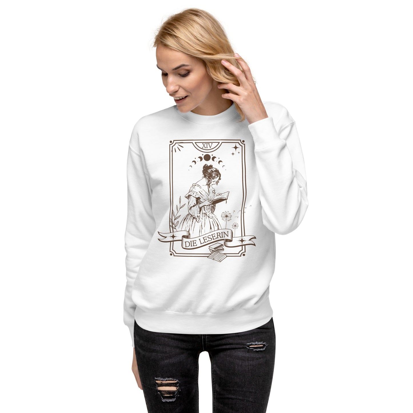 Die Leserin Tarotkarte Unisex-Premium-Pullover für mysthische Leserinnen
