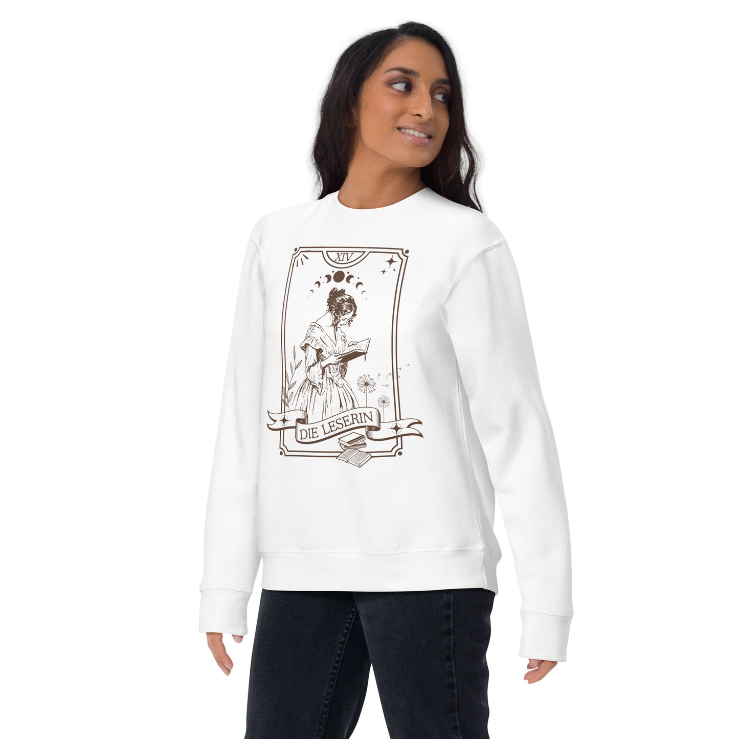 Die Leserin Tarotkarte Unisex-Premium-Pullover für mysthische Leserinnen
