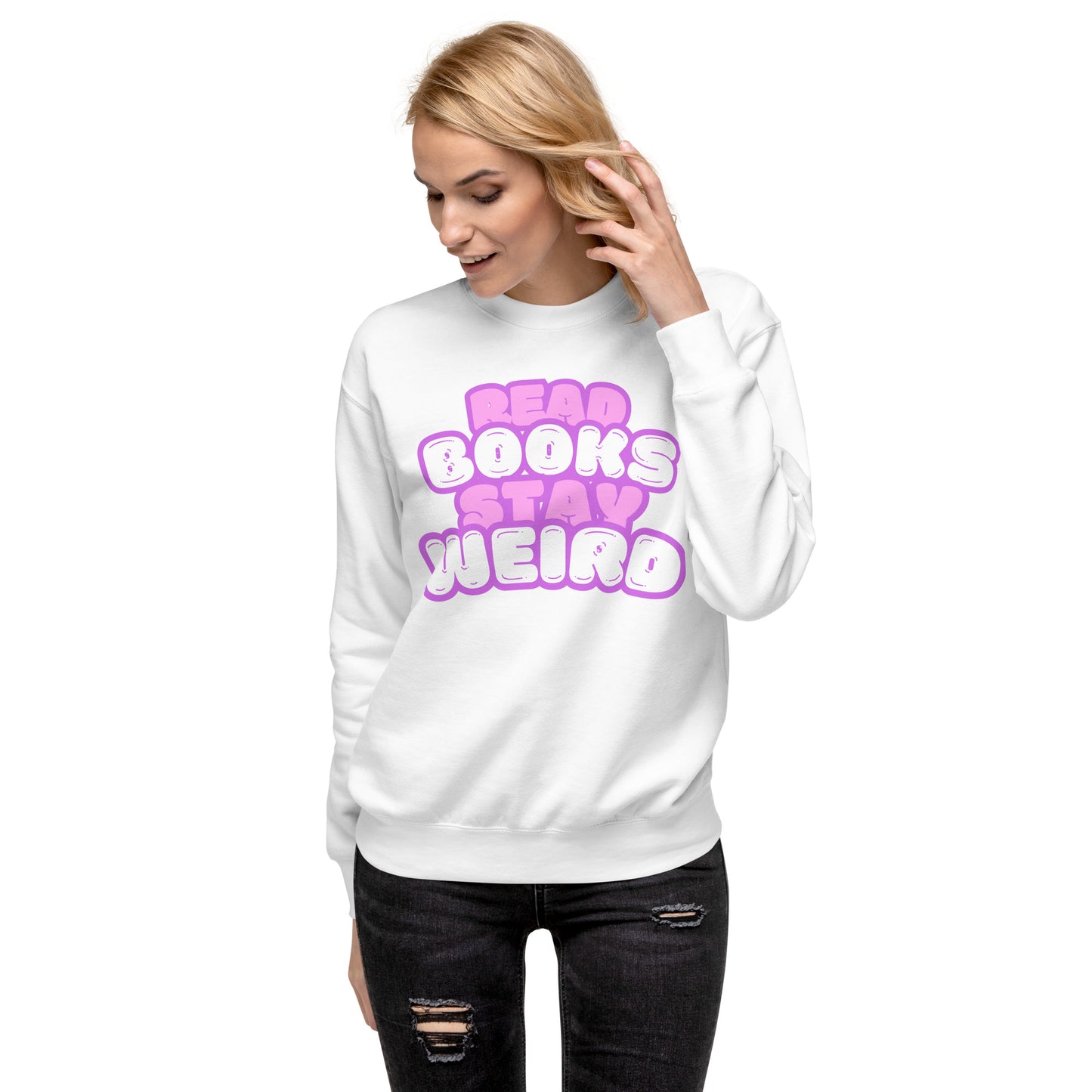Read Books Stay Weird Unisex-Premium-Pullover