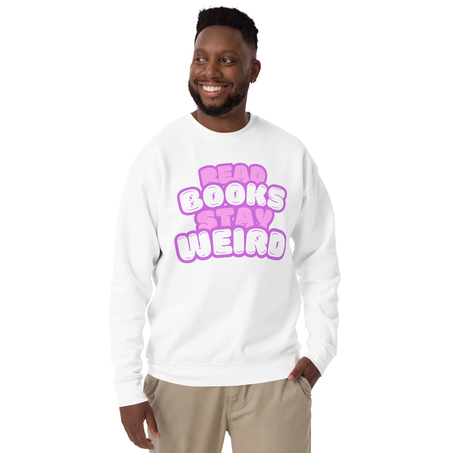 Read Books Stay Weird Unisex-Premium-Pullover