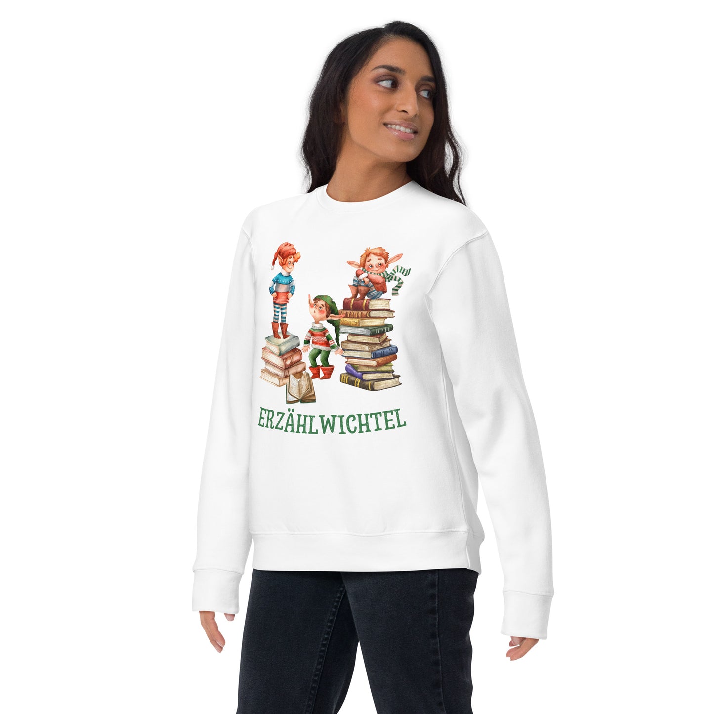 Erzählwichtel Unisex-Premium-Pullover für junggebliebene Geschichtenerzähler