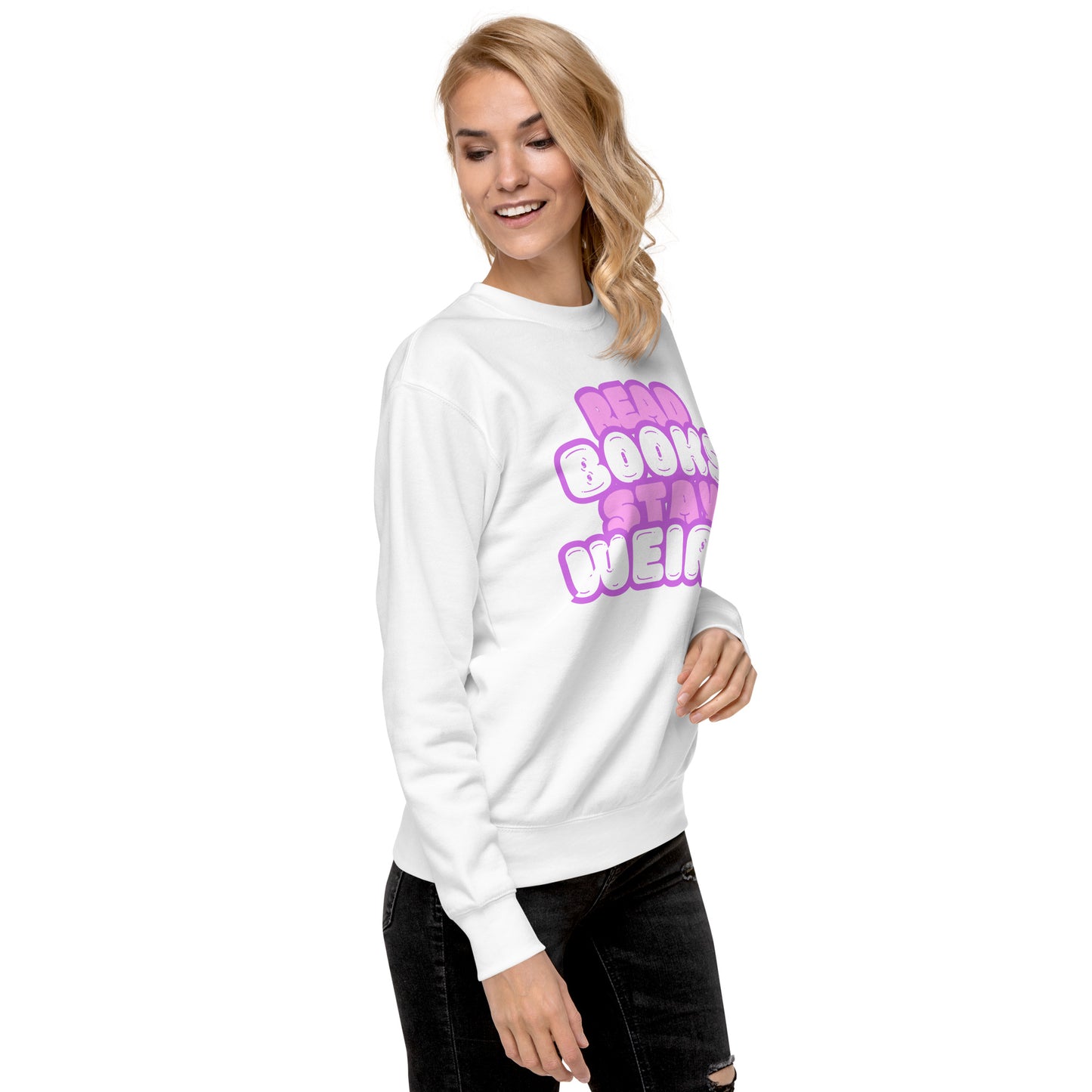 Read Books Stay Weird Unisex-Premium-Pullover