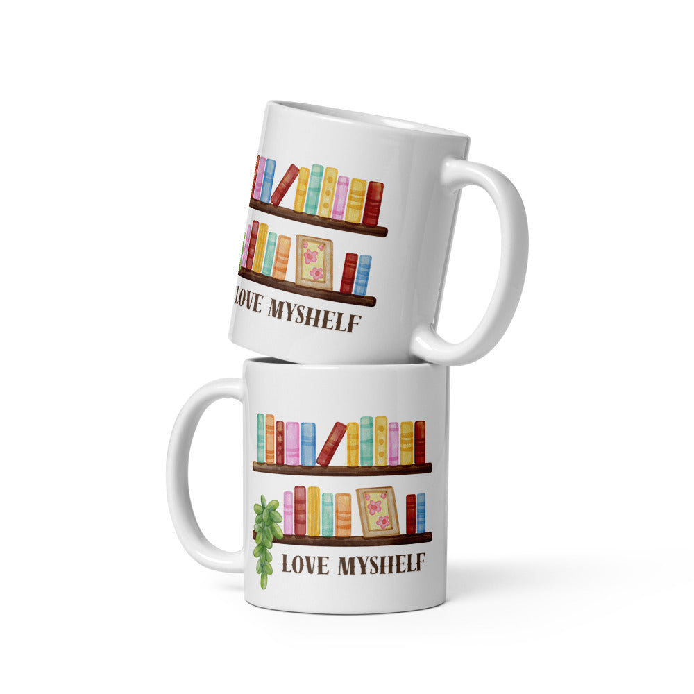 Love MyShelf Kaffeetasse für Buchliebhaberinnen
