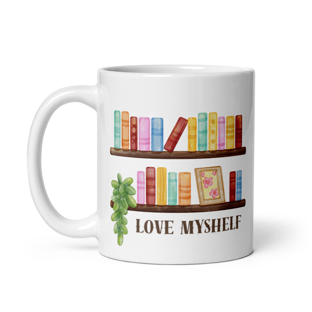 Love MyShelf Kaffeetasse für Buchliebhaberinnen