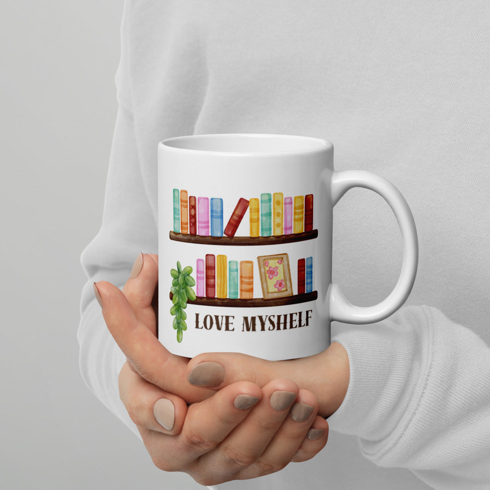 Love MyShelf Kaffeetasse für Buchliebhaberinnen