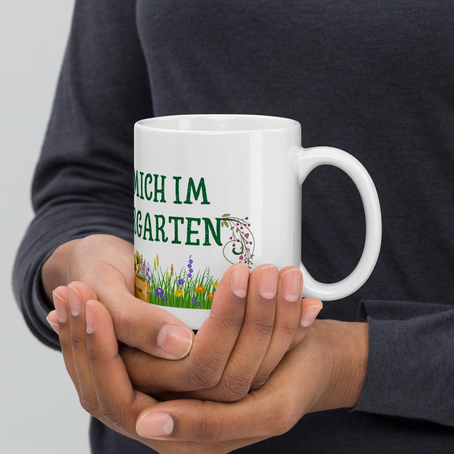 Triff mich im Wörtergarten Kaffeetasse für lesende Gärtner