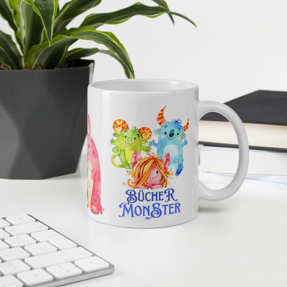 Bücher Monster Teetasse für junge und erfahrene Leser