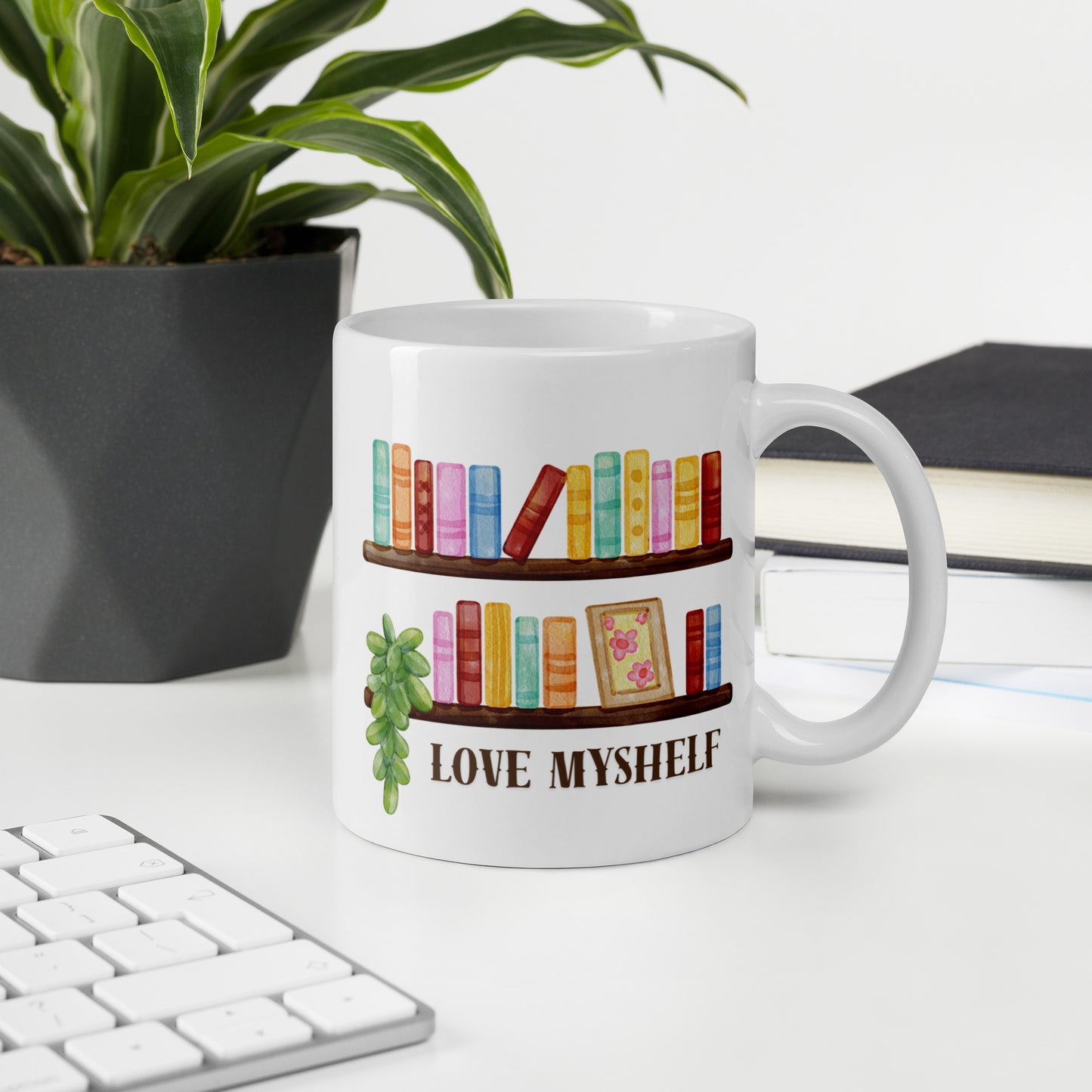 Love MyShelf Kaffeetasse für Buchliebhaberinnen