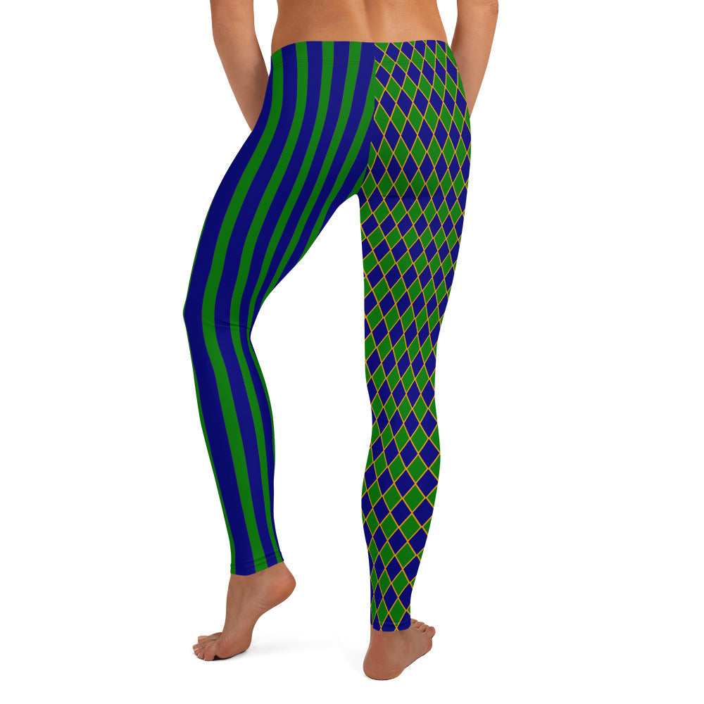 Royal Harlekin Leggings Blau Grün