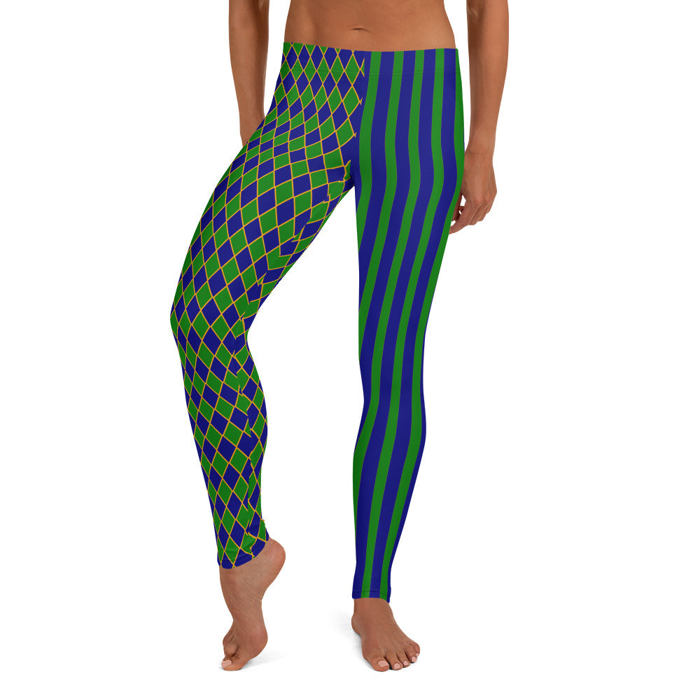Royal Harlekin Leggings Blau Grün