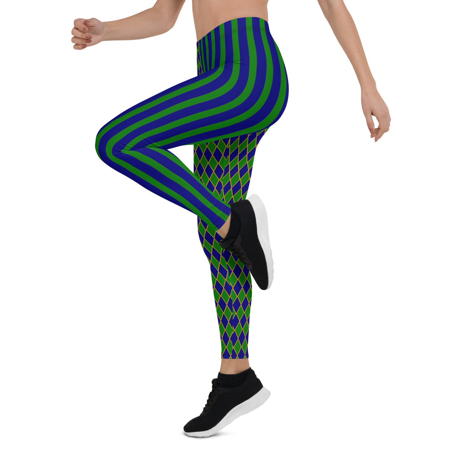 Royal Harlekin Leggings Blau Grün