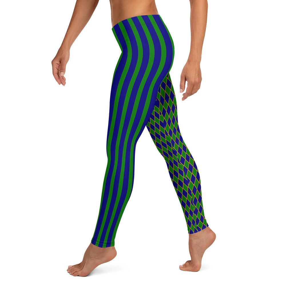 Royal Harlekin Leggings Blau Grün