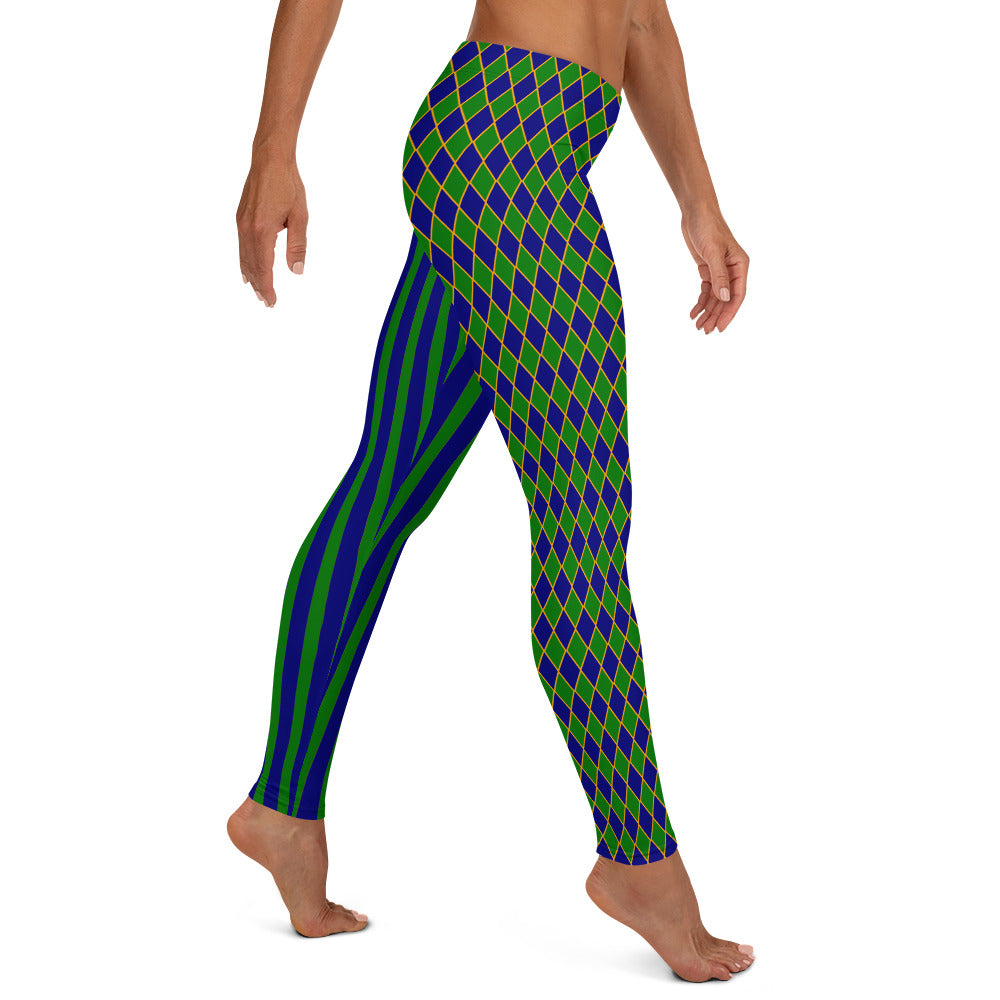 Royal Harlekin Leggings Blau Grün