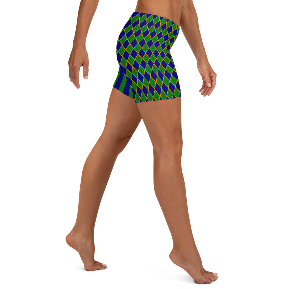 Royal Harlekin Shorts Blau