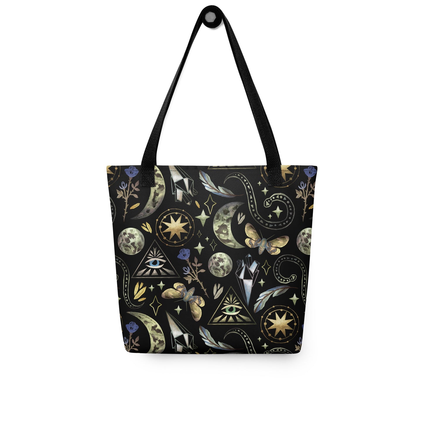 Mystische Büchertasche in Schwarz