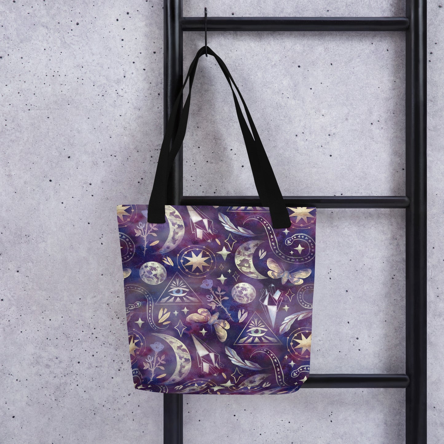 Mystische Büchertasche in Lila