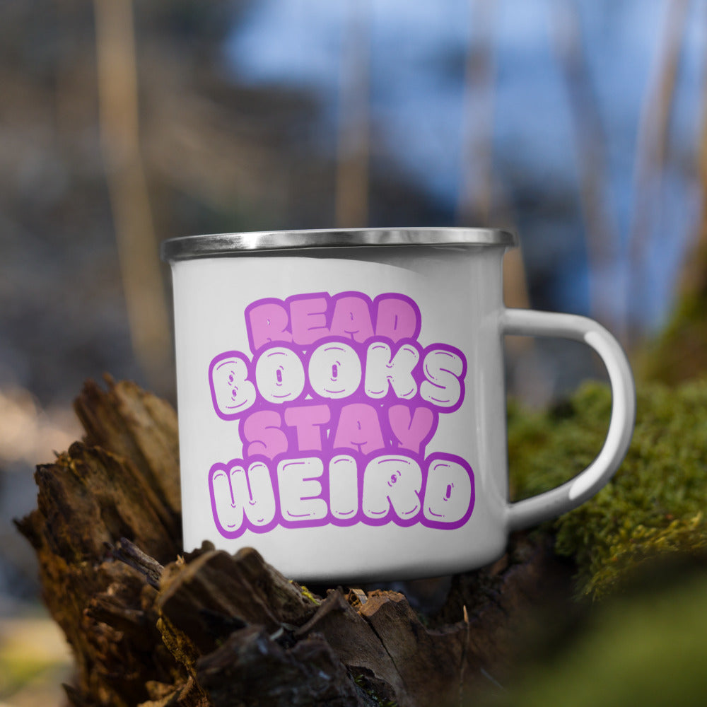 Read Books Stay Weird Emailletasse