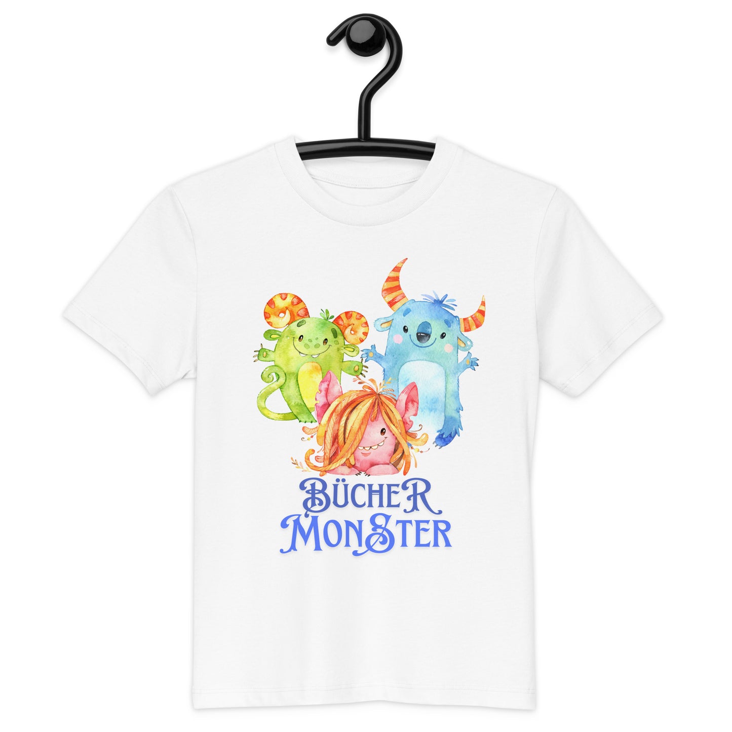 Bücher Monster Bio-Baumwoll-T-Shirt für Kinder Lesemonster