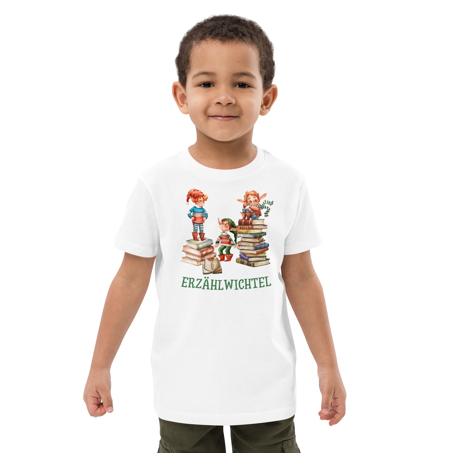 Erzählwichtel Bio-Baumwoll-T-Shirt für junge Geschichtenerzähler