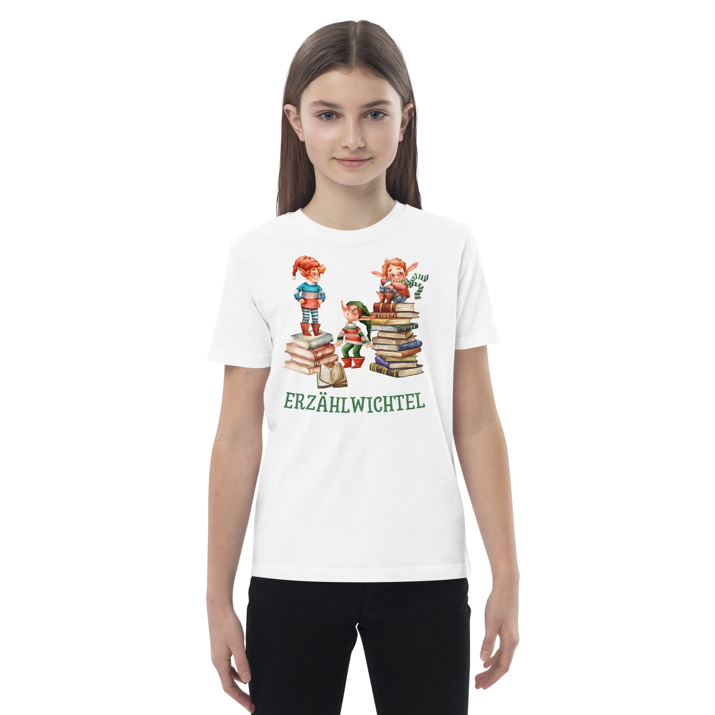 Erzählwichtel Bio-Baumwoll-T-Shirt für junge Geschichtenerzähler