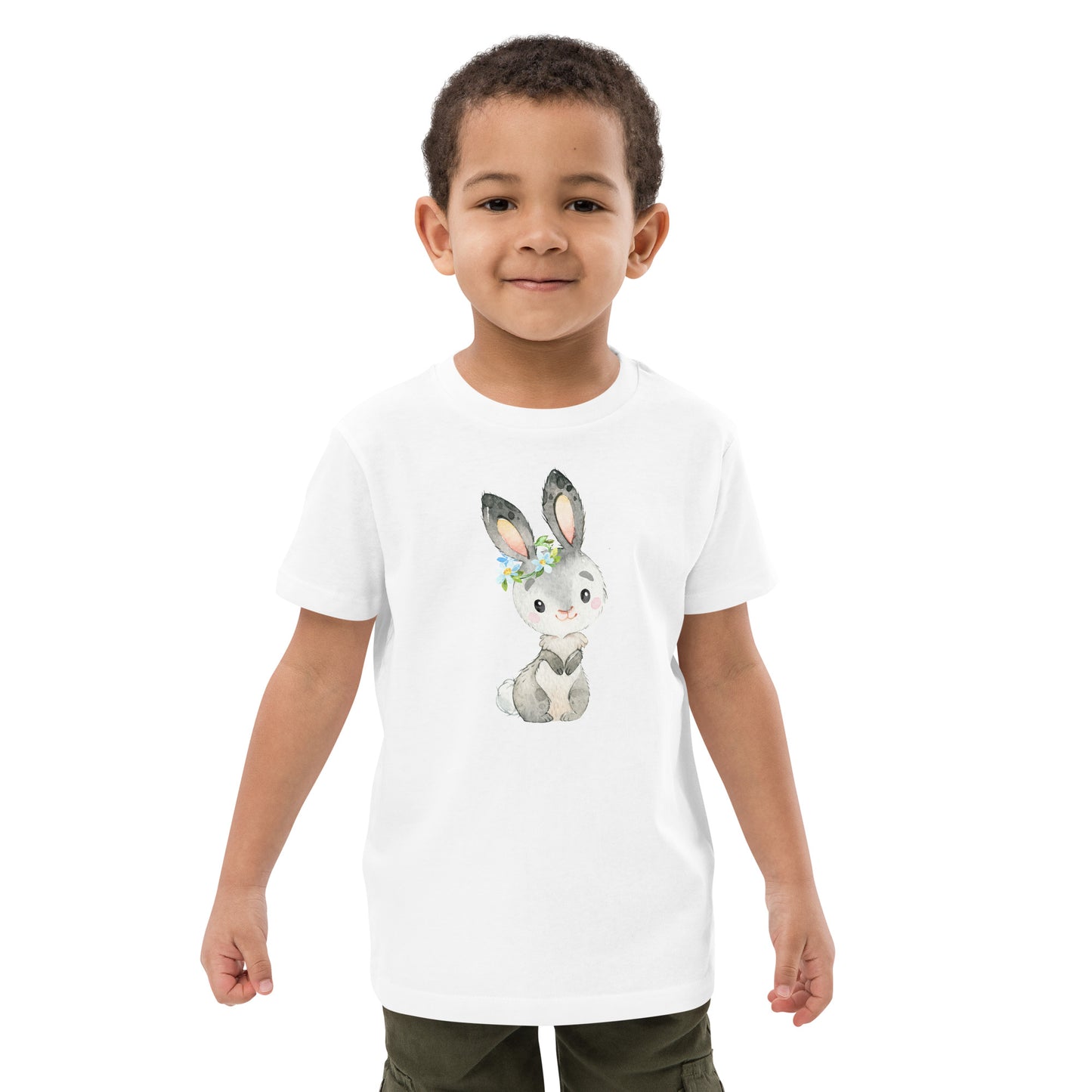 Feeling Loved Kaninchen Bio-Baumwoll-T-Shirt für Kinder