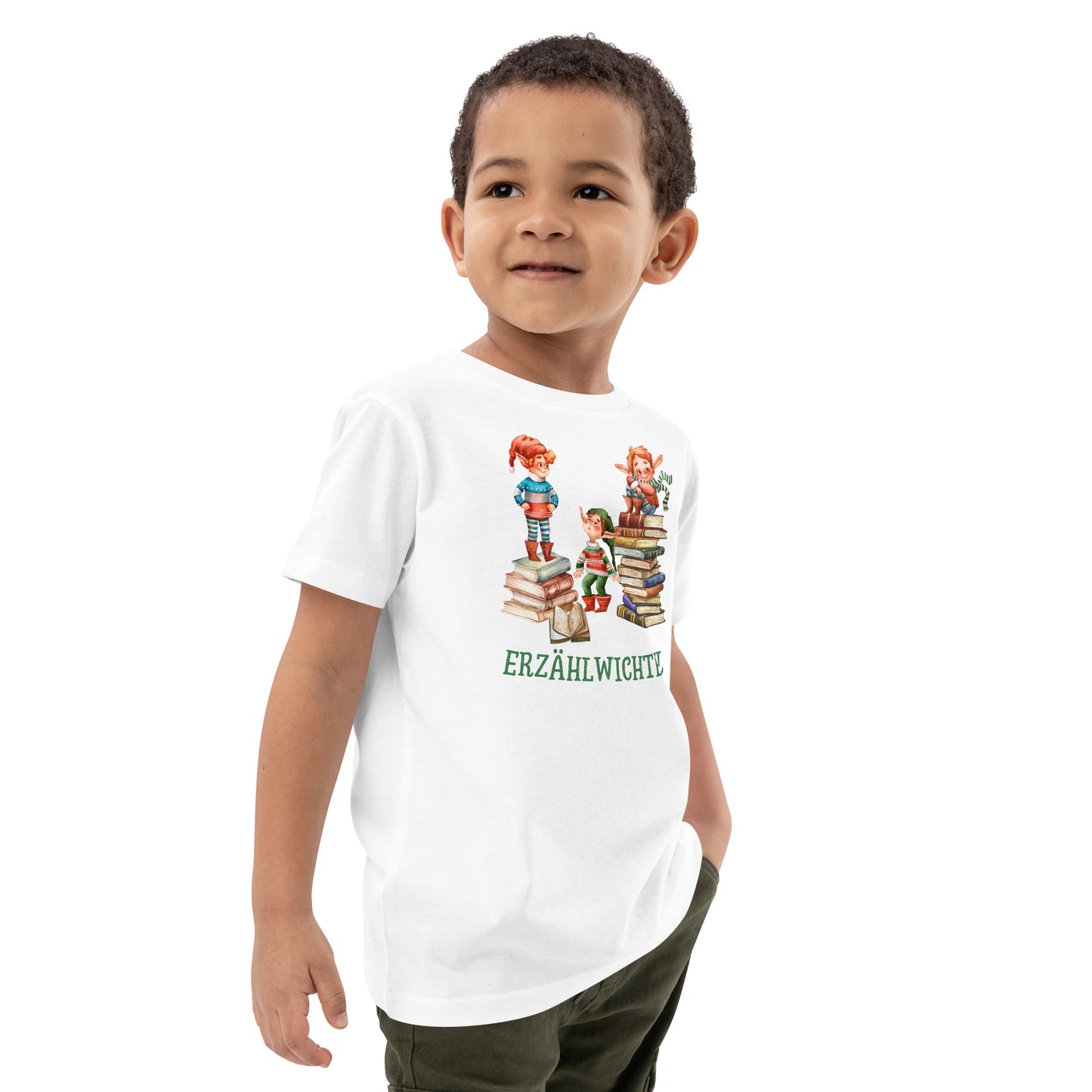 Erzählwichtel Bio-Baumwoll-T-Shirt für junge Geschichtenerzähler