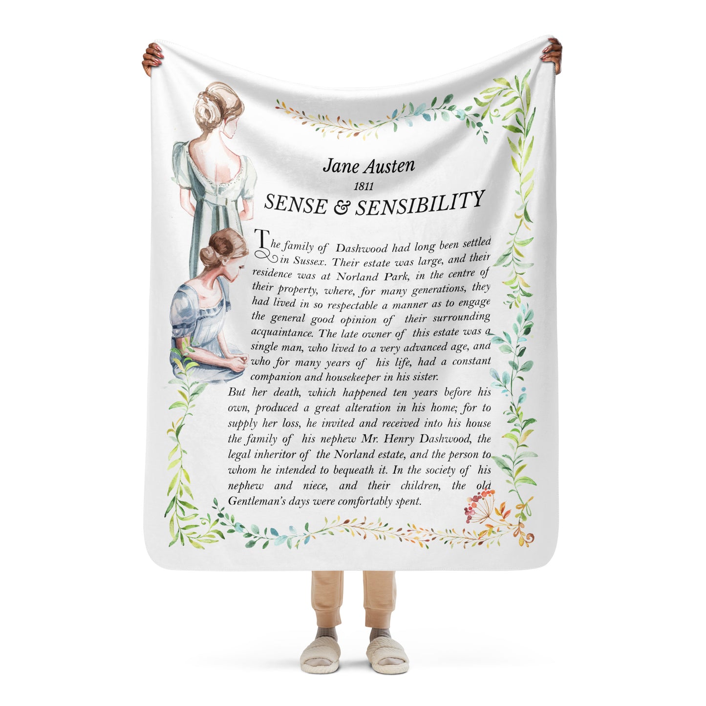 Sinn und Sinnlichkeit Sherpa-Decke Jane Austen
