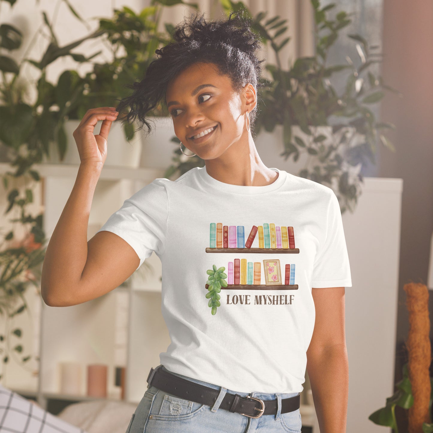 Love Myshelf Unisex-T-Shirt für Buchliebhaber