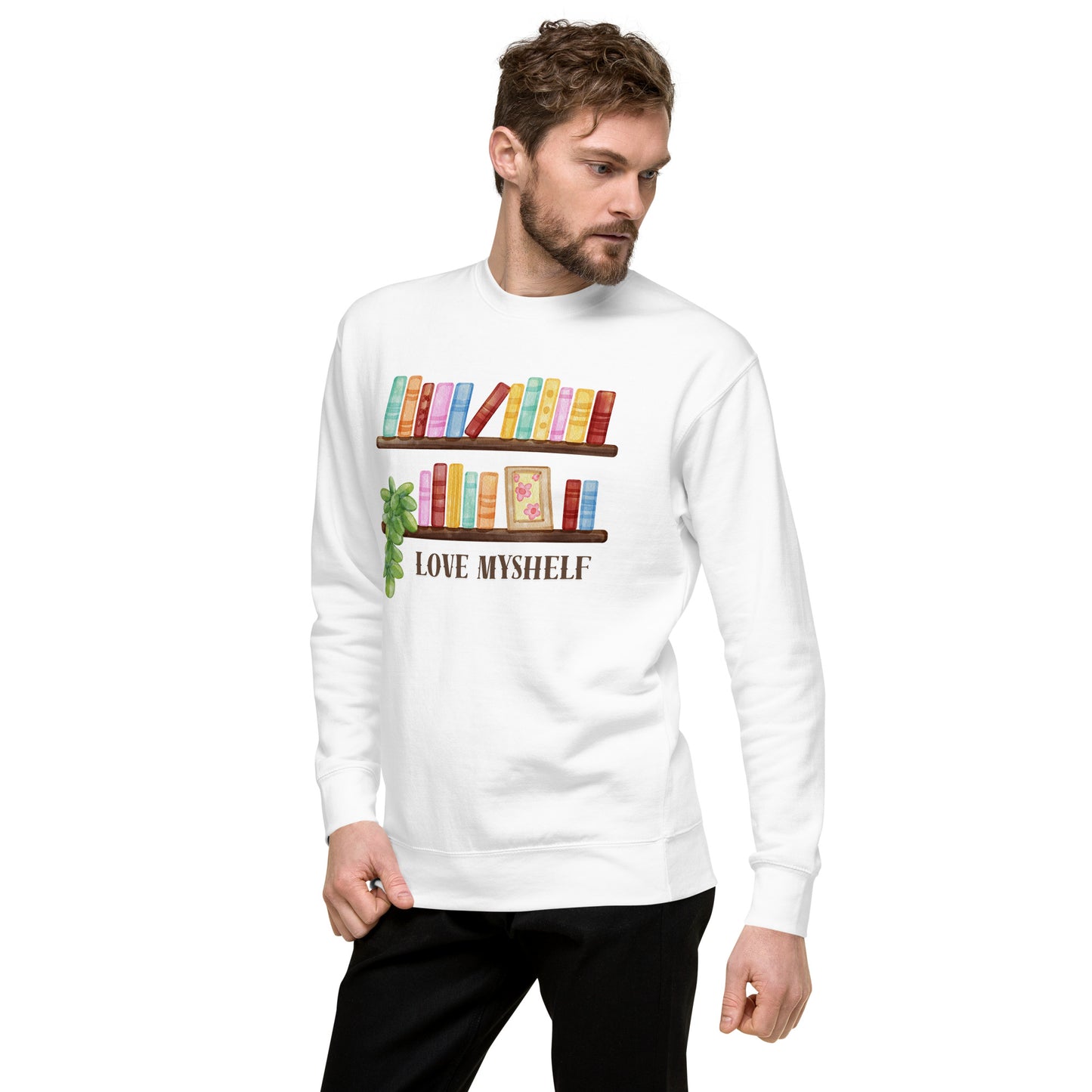 Love MyShelf Unisex-Premium-Pullover für Buchliebhaber
