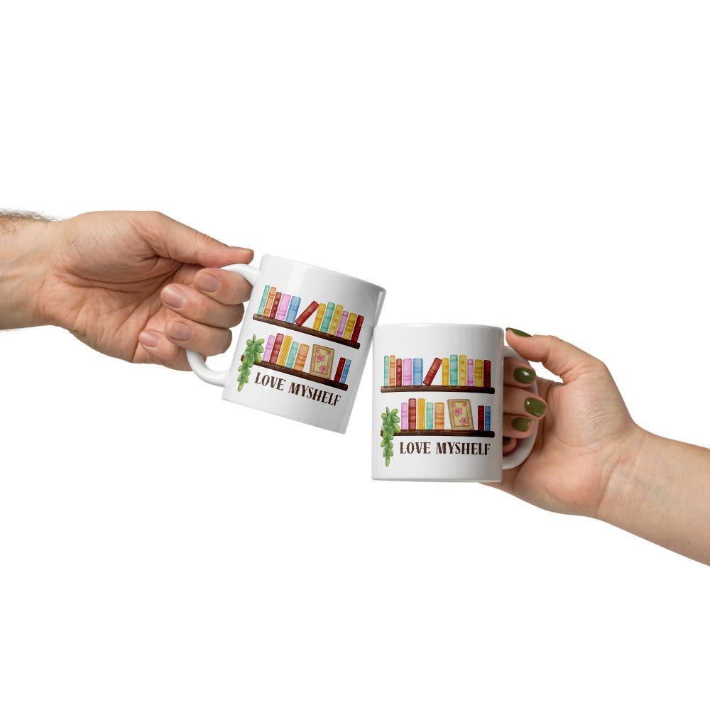 Love MyShelf Kaffeetasse für Buchliebhaberinnen